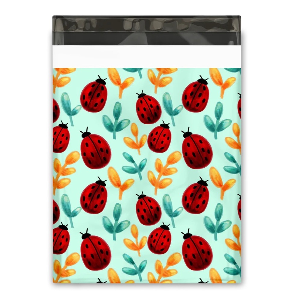 Ladybug 🐞 Poly Mailers 10x13 Pack of 25 - Picture 3 of 5